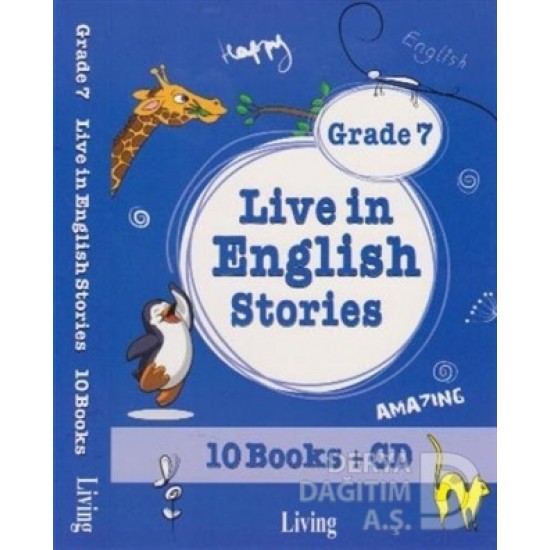 LİVİNG / GRADE-7 LİVE İN ENGLİSH SRTORİES 10 KİTAP