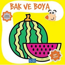 PARILTI / BAK VE BOYA - SARI KİTAP