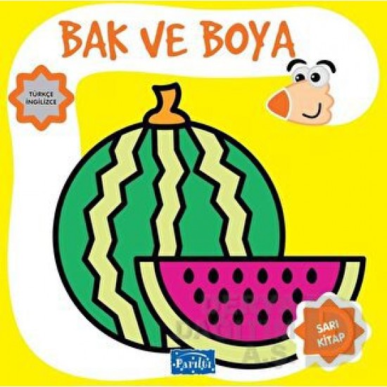 PARILTI / BAK VE BOYA - SARI KİTAP