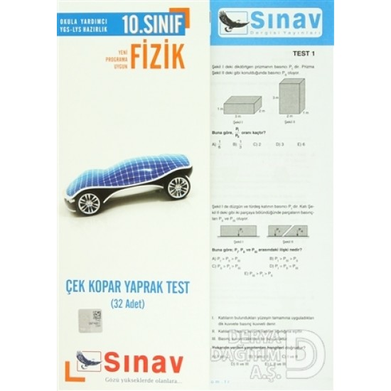 SINAV / 10 SINIF FİZİK  YAPRAK TEST