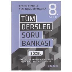 TUDEM / 8.SINIF TÜM DERSLER SORU BANKASI SÖZEL