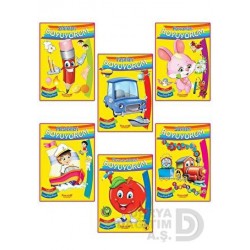 YUMURCAK / KAYRAMLAR BOYAMA SETİ - (6 KİTAP TAKIM)