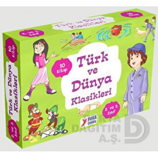 YUVA  / TÜRK VE DÜNYA KLASİKLERİ - 10 KİTAP  (2 VE 3 SINIF 48 SAYFA)