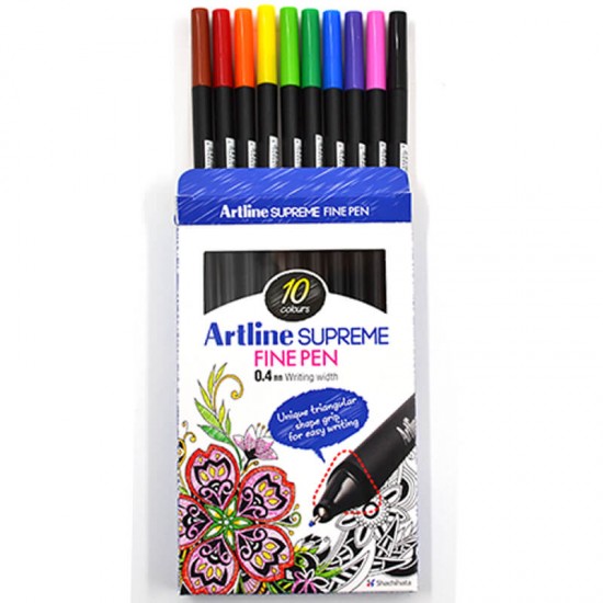 ARTLİNE 200 10W SUPREME FİNE PEN ASSORTED 10LU KT