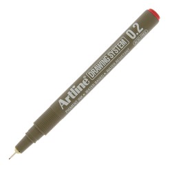 ARTLİNE 232 ÇİZİM KALEMİ 02MM KIRMIZI