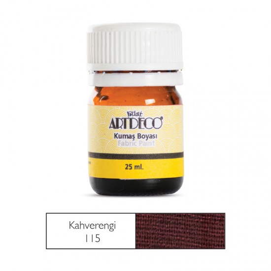 ARTDECO 010A-115 KUMAŞ BOYASI 25ML KAHVERENGİ