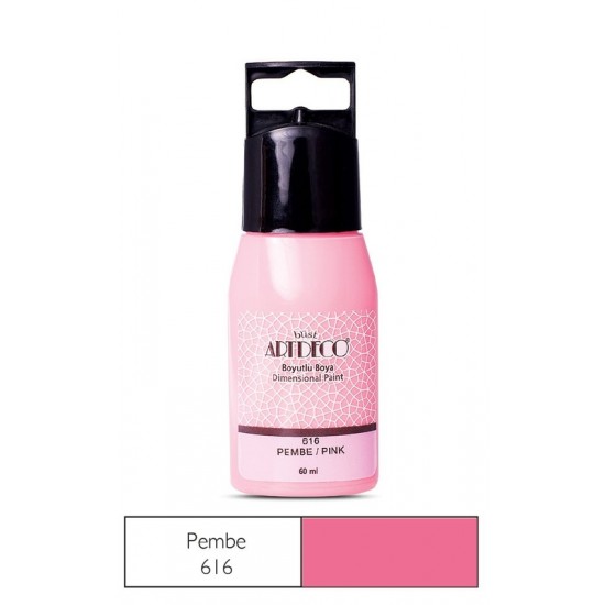 ARTDECO 042C-616 BOYUTLU BOYA 60ML PEMBE