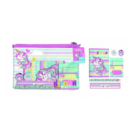 LİZ 585147 KIRTASİYE SETİ BAG GIRL PVC KALEMLİK İÇİNDE