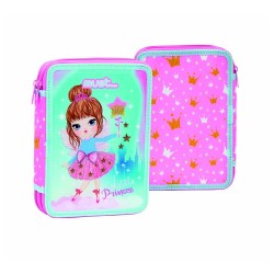 LİZ 585080 ÇİFT KATLI KALEMLİK İÇİ DOLU 15X5X21 LİTTLE PRINCES