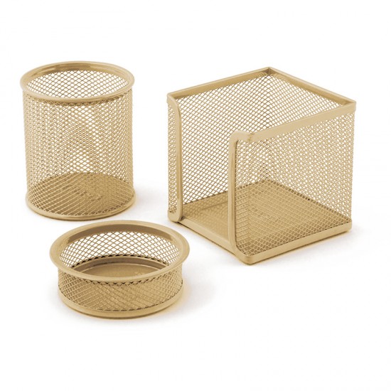 MAS 0505 MASA SETİ PERFORE 3LÜ SET ALTIN GOLD