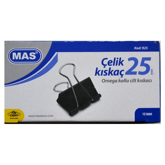 MAS 925 OMEGA KISKAÇ ÇELİK 25MM 12Lİ PK