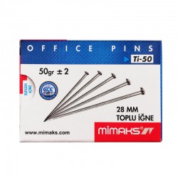 MİMAKS TI-50 SÜPER NIKEL TOPLU İĞNE 50GR