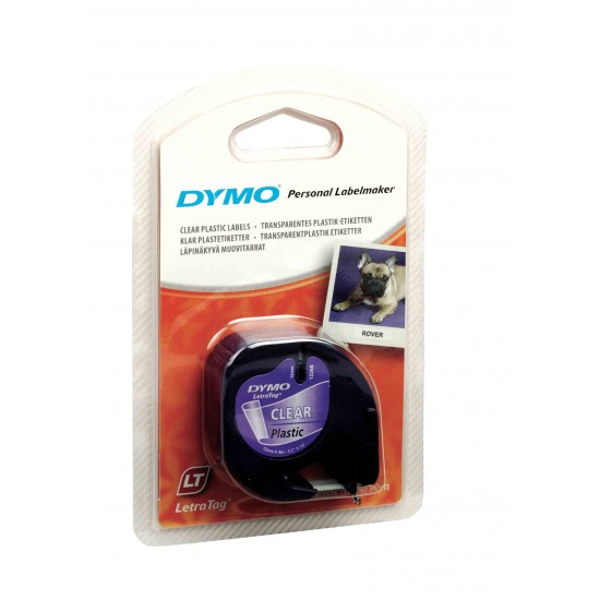 DYMO LETRATAG ŞERİT PLASTİK CLEAR S0721530