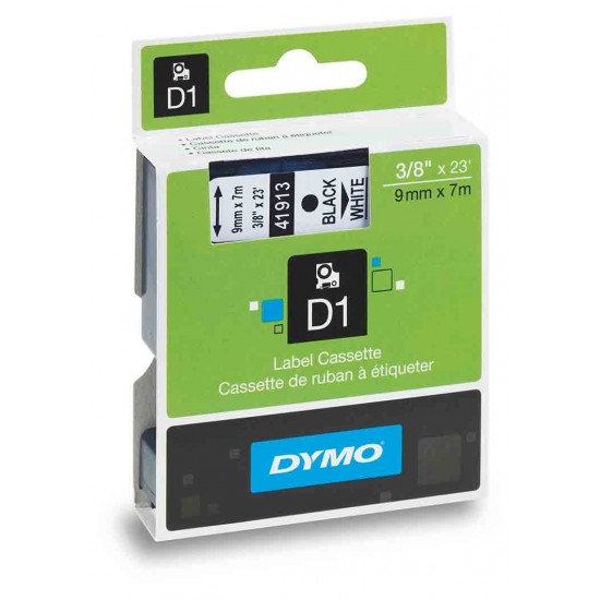 DYMO D1 YEDEK ŞERİT BEYAZ-SİYAH 40913