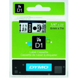 DYMO D1 YEDEK ŞERİT ŞEFFAF-SİYAH 43610