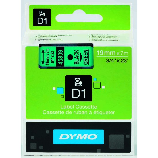 DYMO D1 YEDEK ŞERİT YEŞİL-SİYAH 45809