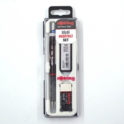 ROTRİNG 3LÜ OKUL SETİ 07MM BORDO VERSATİL+MİN+SİLGİ