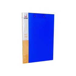 ÖNDER 1106-1 A4 PALSTİK YAYLI DOSYA MAVİ