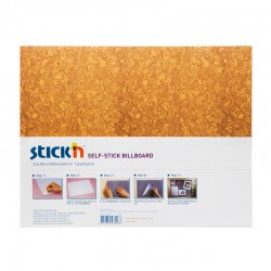 GIPTA 3023 STICKN 58X46 YAPIŞKANLI MANTAR PANO KAHVERENGİ