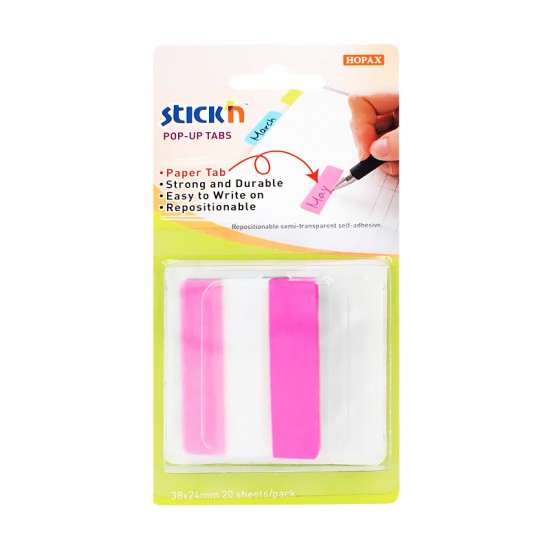 GIPTA 26057 STICKN POPUP TABS PEMBE 10YP