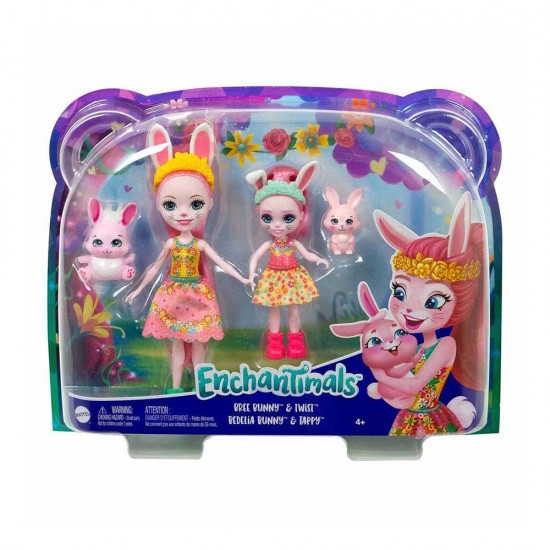 MATTEL HCF79 ENCHANTIMALS KIZ KARDES BEBEKLER SERISI 5