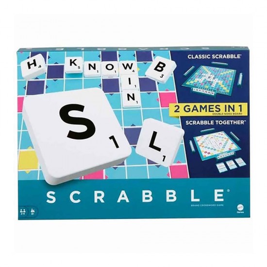 MATTEL HWD43 SCRABBLE ORJİNAL İKİSİ BİR ARADA 6 İNGİLİZCE