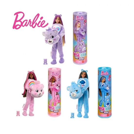 MATTEL JFV59 BARBİE CUTİE REVEAL CARE BEAR SERİ BEBEK2