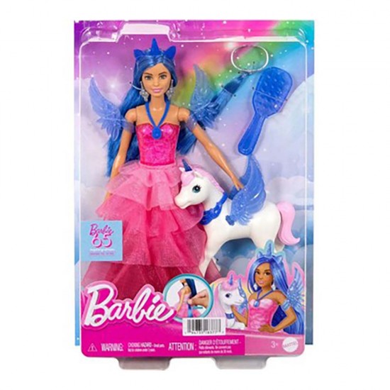 MATTEL HRR16 BRB MAVI SACLI PRENSES BEBEK 4