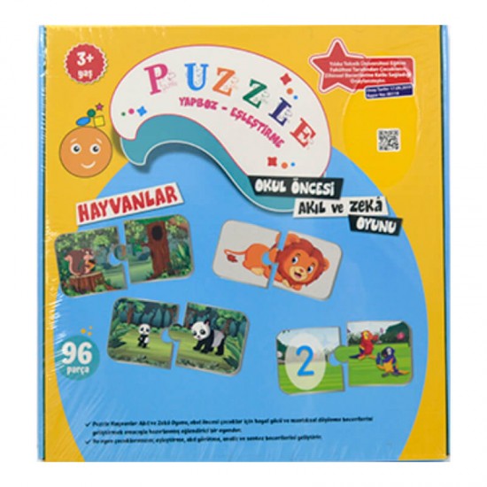 BECERİ PUZZLE HAYVANLAR  3 YAŞ+1