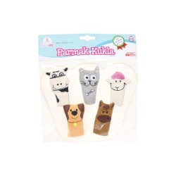BİRLİK URT020-001 BABYCİM 5Lİ ÇİFTLİK HAYVANLARI PARMAK KUKLA