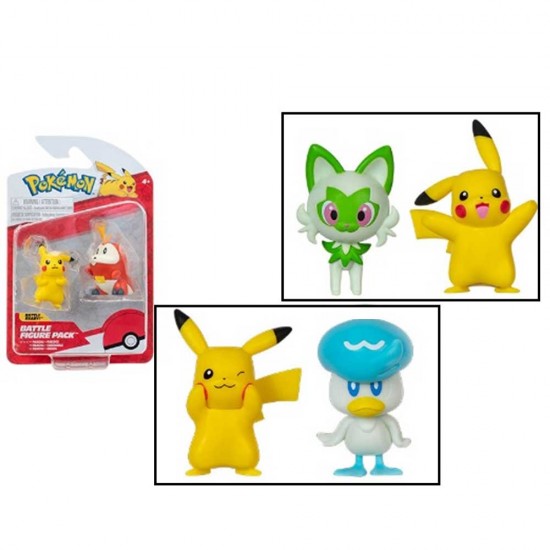 NECOTOYS PKW3355-4066-4067-4068 POKEMON BATTLE 2Lİ FİGÜR SET