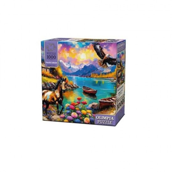 ONUR 15003 PUZZLE 1000 OLİMPİA PEACEFULLAKESİDE