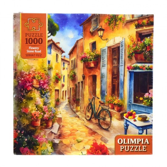 ONUR 15009 PUZZLE 1000 OLİMPİA FLOWERY STONE ROAD