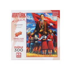 ONUR  19254 PUZZLE 300 PRÇ ATA VE ÇOCUKLAR