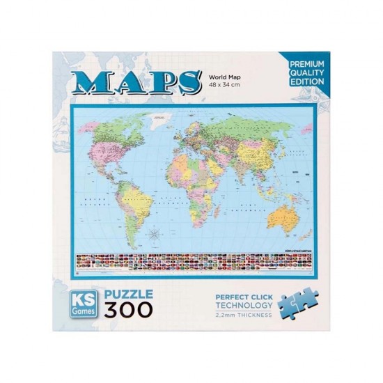 ONUR 19264 PUZZLE 300 PRÇ DÜNYA  MAP