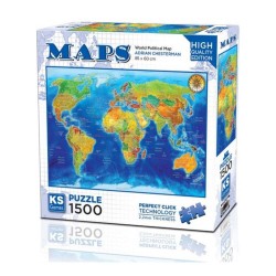 ONUR 22043 PUZZLE 1500 WORLD POLITICAL MAP