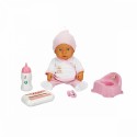 SUNMAN 1030141 BEBEK SET BEBELOU TUVALET ZAMANI SESLİ GÜLEN/AĞLAYAN AKS. 32CM. (ENG)