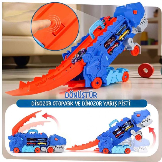 SUNMAN 5029 SUN-YFN-MXX PIST SET DÖNÜŞEN DİNOZOR FIRLATICILI 43 CM