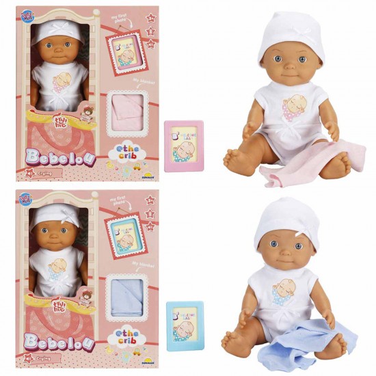 SUNMAN 5683 SABC-DZM-BEBEK SET BEBELOU THE CRIB SESLİ AĞLAYAN 30CM