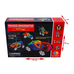 KIZILKAYA JH6873 MAGNETIK 16 PARÇA ARABA TEKERLİ
