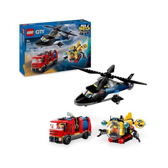 ADORE LEGO LSC60462 HELİKOPTER İTFAİYE VE DENİZALTI