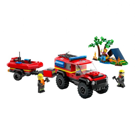 ADORE LEGO LSC60412 4X4 FİRE TRUCK W BOAT