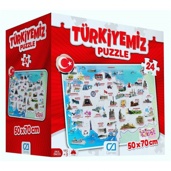 CA 5079 TÜRKİYEMİZ YER PUZZLE