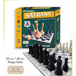 ANKEBUT 33597 SATRANÇ AHŞAP TAVLA