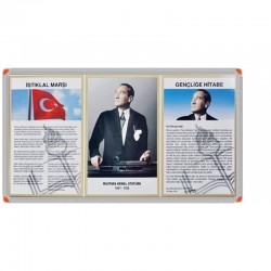 PANDA 419 45X90 3LÜ MİLLİ LEVHA ALÜMİNYUM ÇERÇEVE