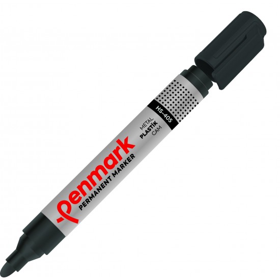 PENMARK PERMANENT MARKER YUVARLAK UÇ SİYAH HS-405 01