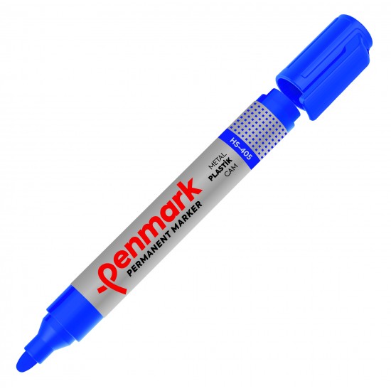 PENMARK PERMANENT MARKER YUVARLAK UÇ MAVİ HS-405 02