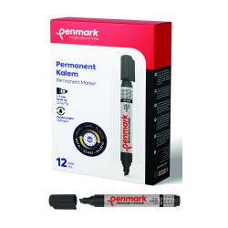 PENMARK HS1201-01 PERMANENT MARKER KESİK UÇ ECOPLUS SİYAH