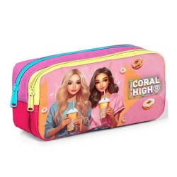 SMS 22144 CORAL HIGH KALEM ÇANTASI İKİ BÖLMELİ