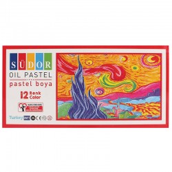 SÜDOR SD612 PASTEL BOYA 12 RENK TAKIM (CRAYON)